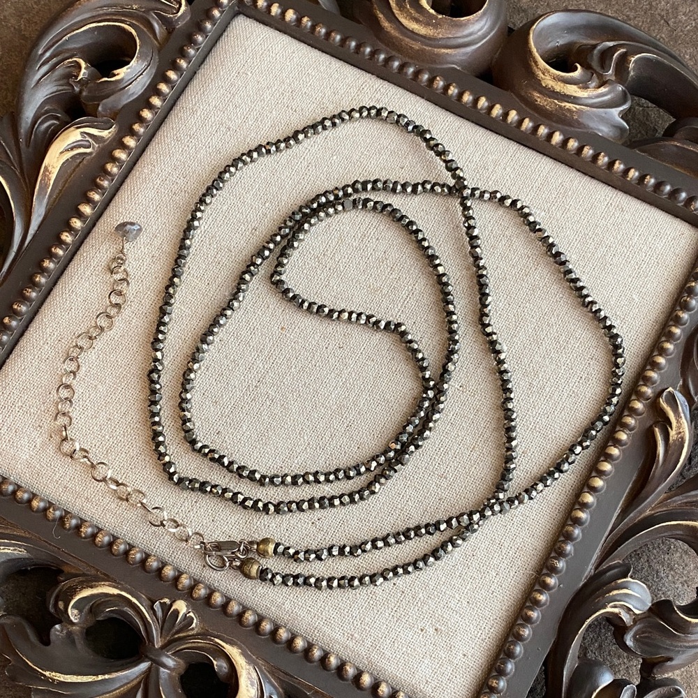 Pyrite Beaded Necklace (#2)